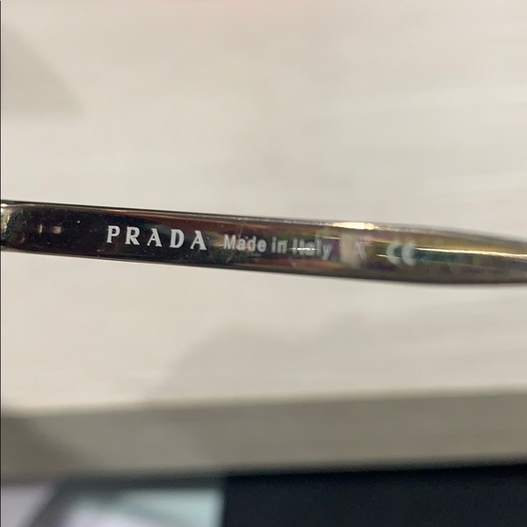 Prada black aviator sunglasses